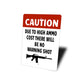 Funny Caution Gun Porch Sign