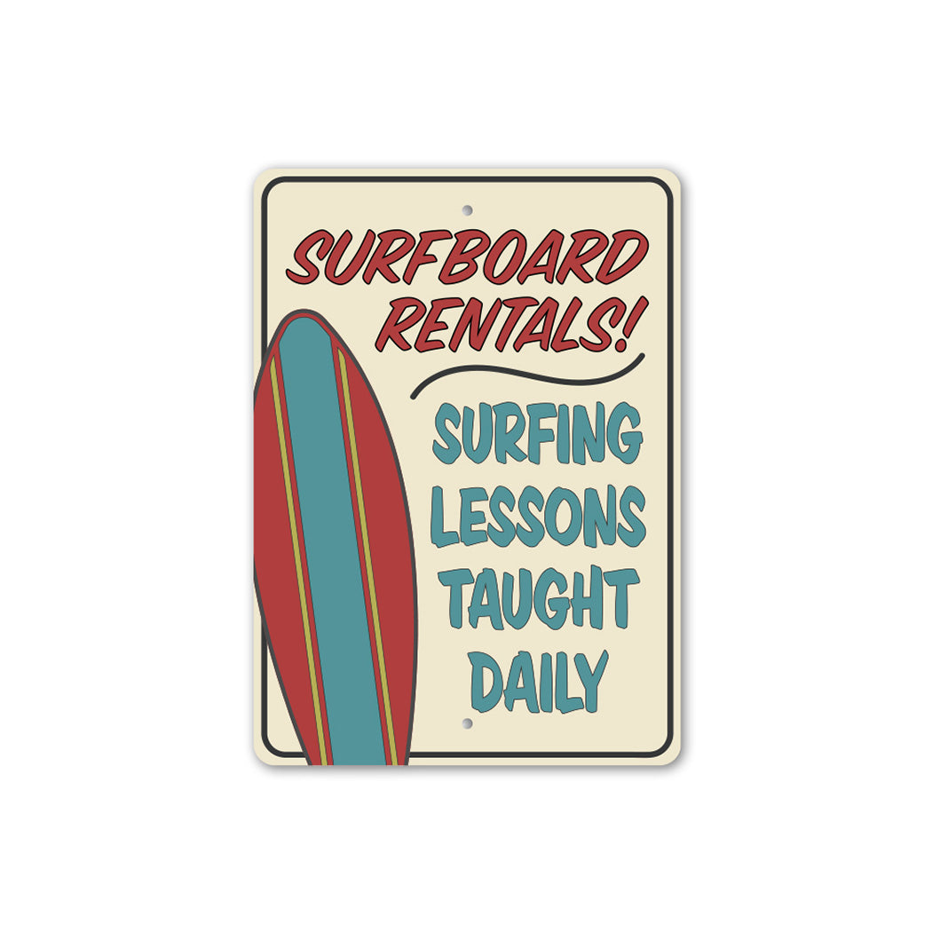 Surfboard Rentals Sign