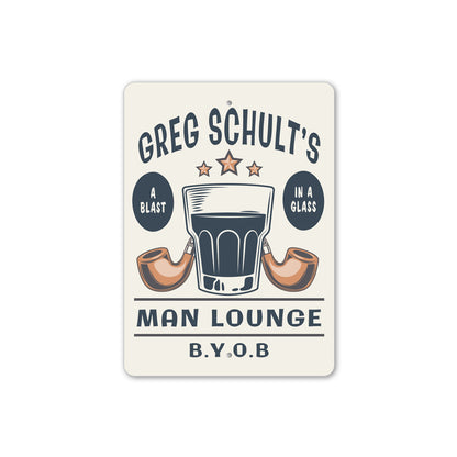 Custom Man Lounge Sign