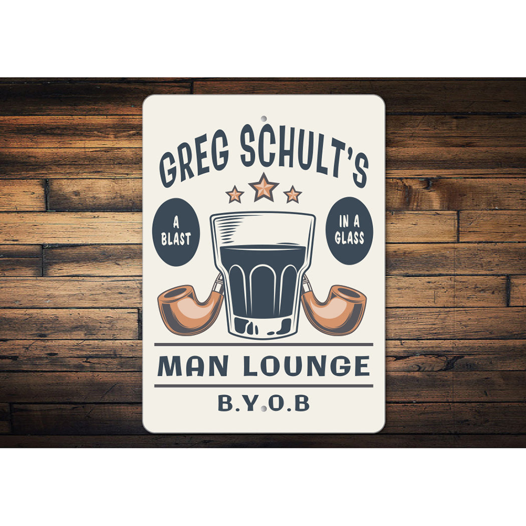 Custom Man Lounge Sign