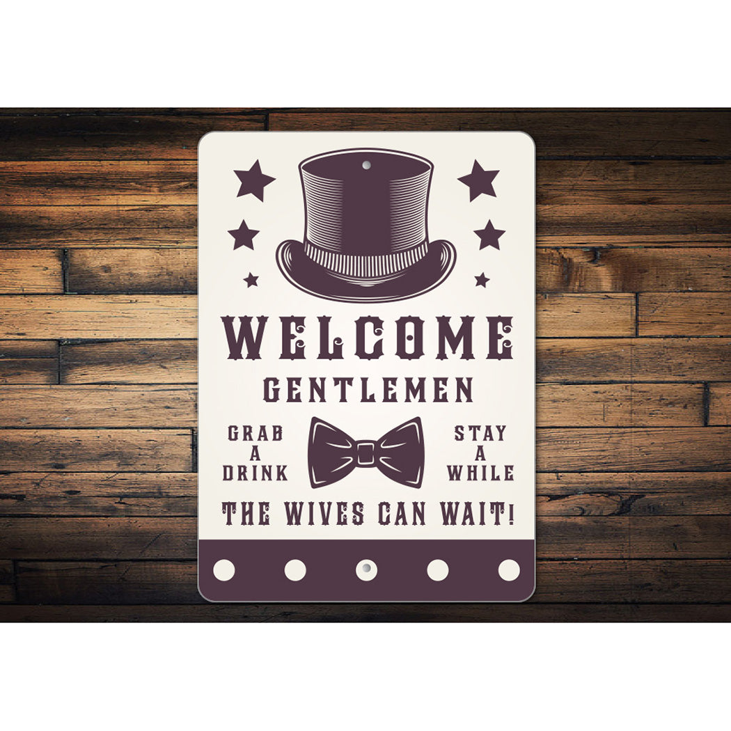 Old Fashion Man Cave Entrance Sign