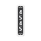 Vertical House Number Sign