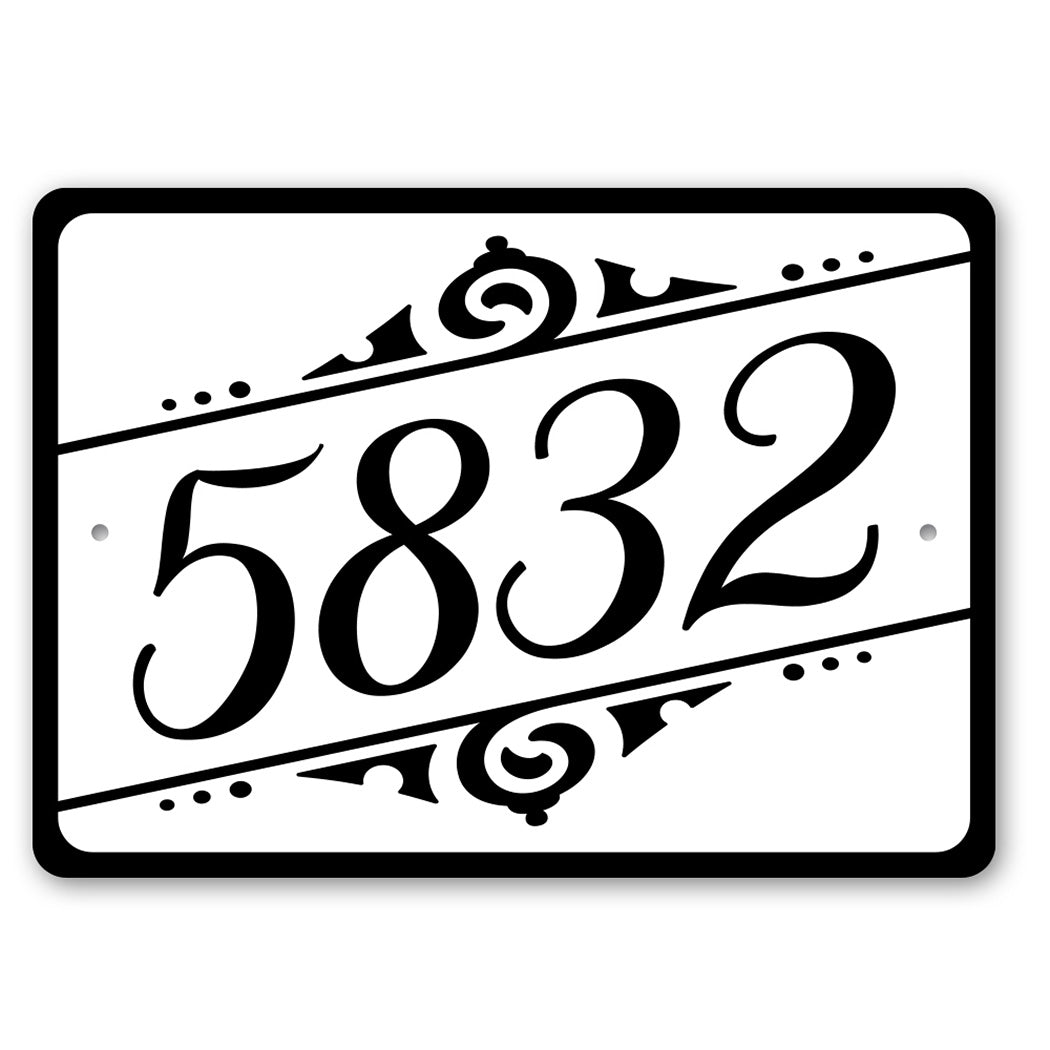 Porch House Number Sign