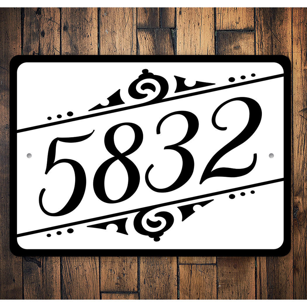 Porch House Number Sign