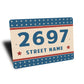 Patriotic House Number Sign