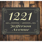 Retro Home Number Sign