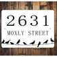 Cute House Number Sign