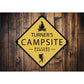 Custom Campsite Sign