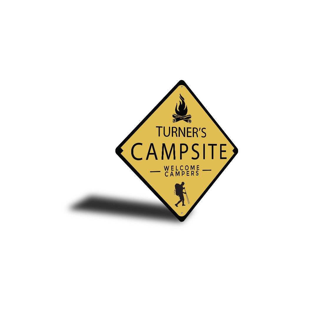 Custom Campsite Sign