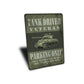 Tank Veteren Parking Sign