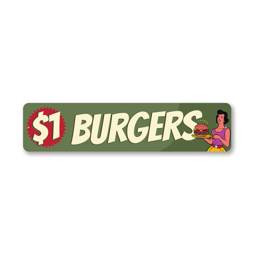 $1 Burgers Sign