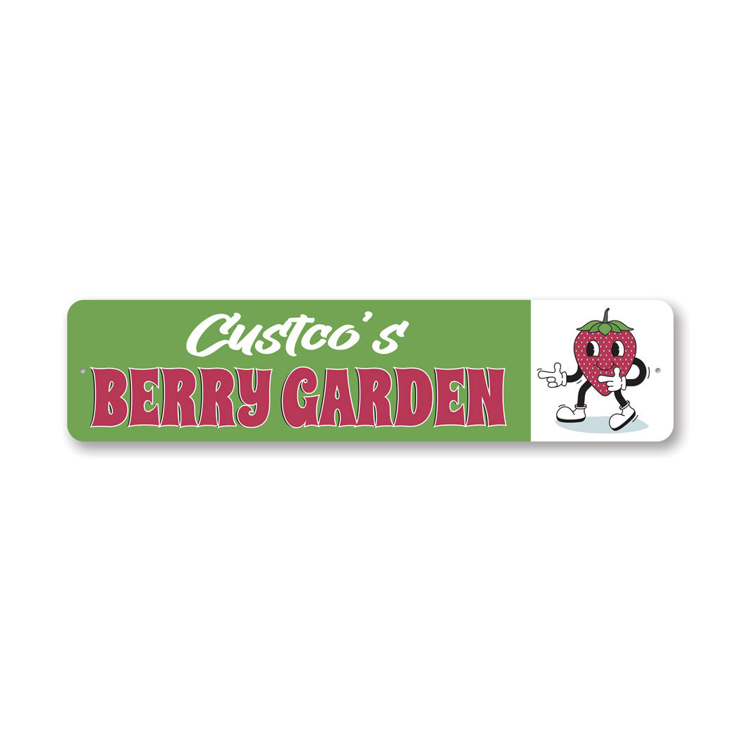 Home Berry Garden Metal Sign
