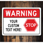 STOP Custom Text Here Sign