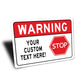 STOP Custom Text Here Sign