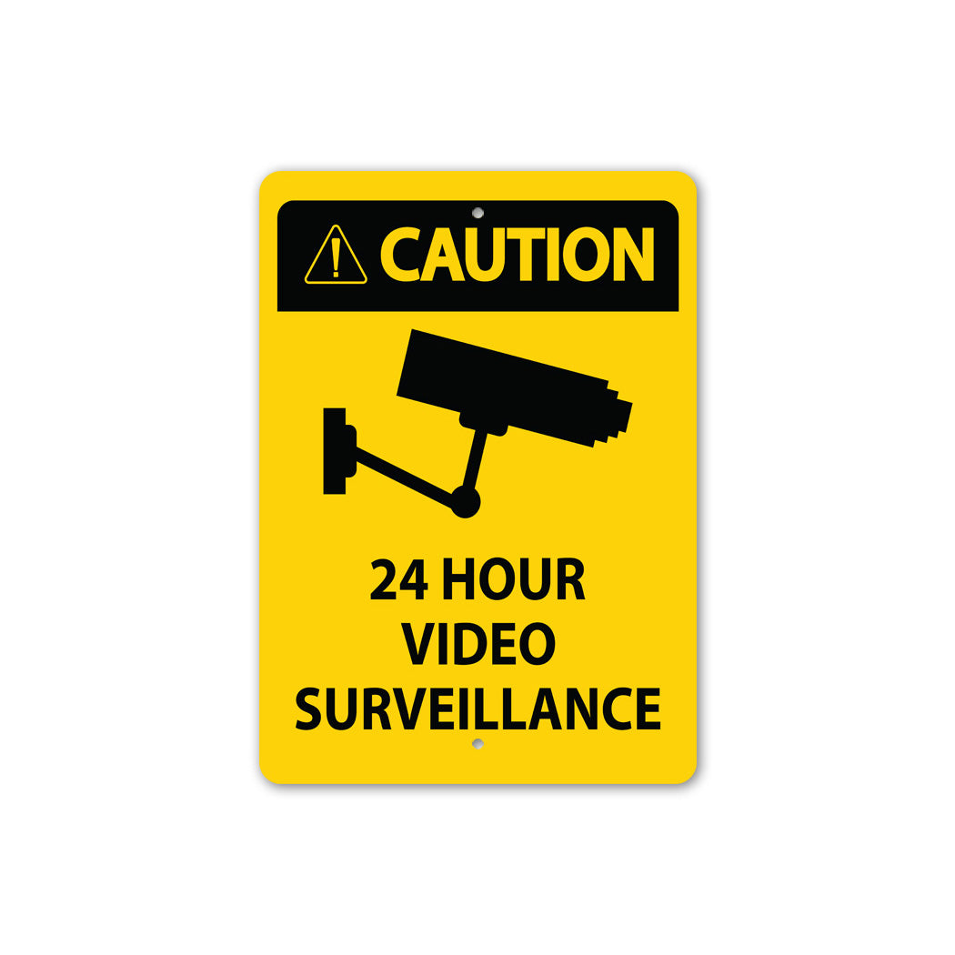 24 hr Camera Warning Sign