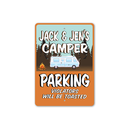 Custom Camper Parking Sign