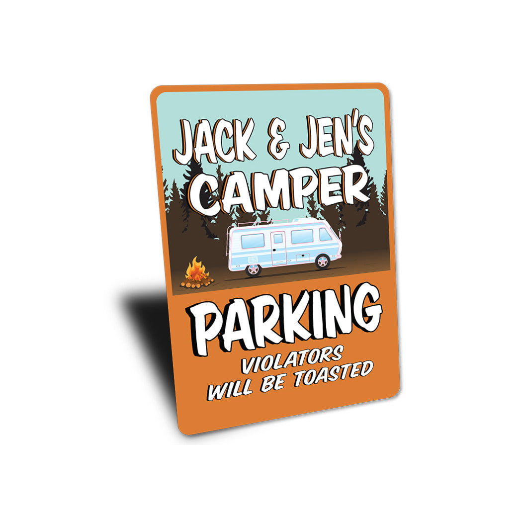 Custom Camper Parking Sign