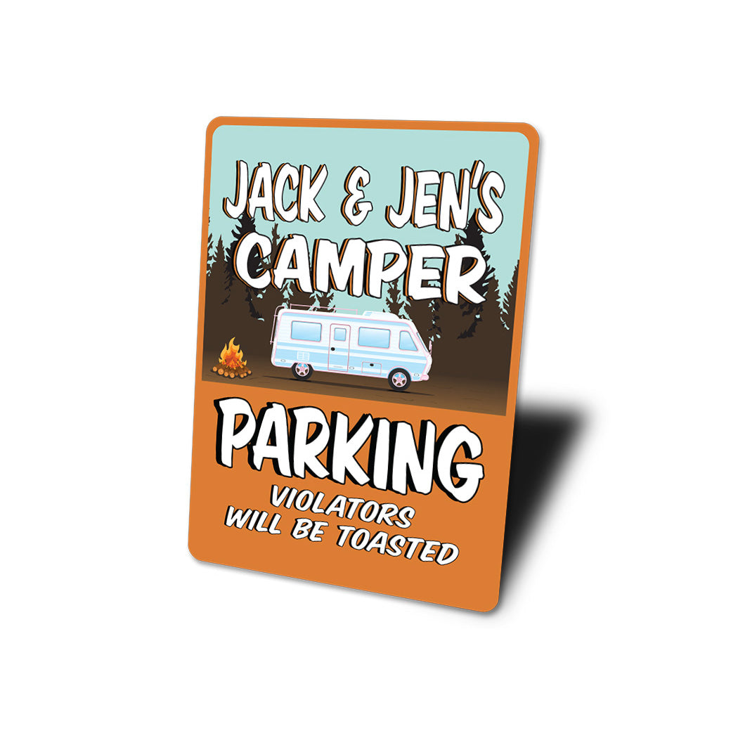 Custom Camper Parking Sign