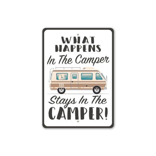 Stays In The Camper Sign