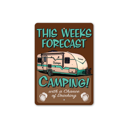 Camping Forecast Sign