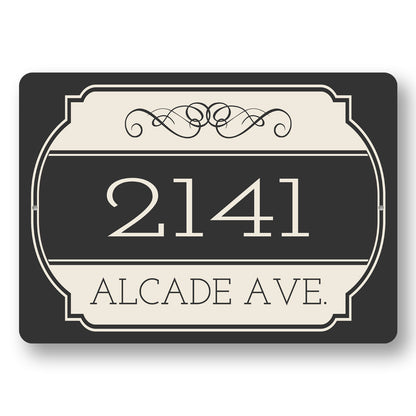 Street Address Vintage Sign