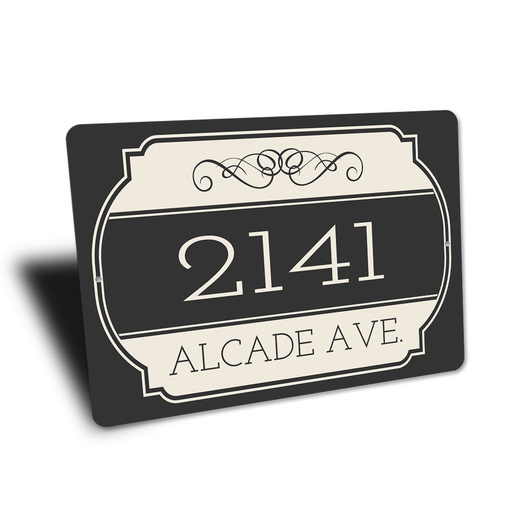 Street Address Vintage Sign