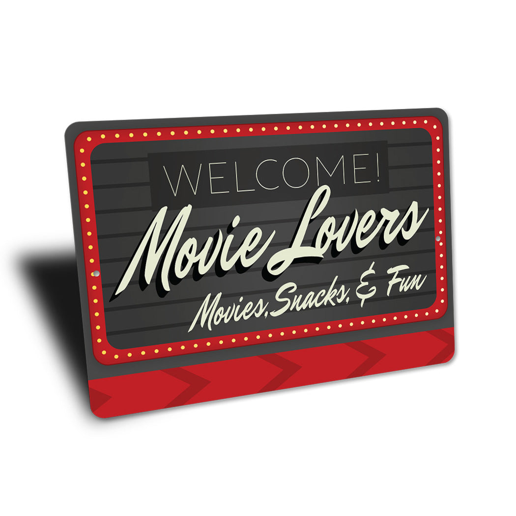 Welcome Movie Lovers Sign