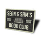 Personalized Book Club Sign
