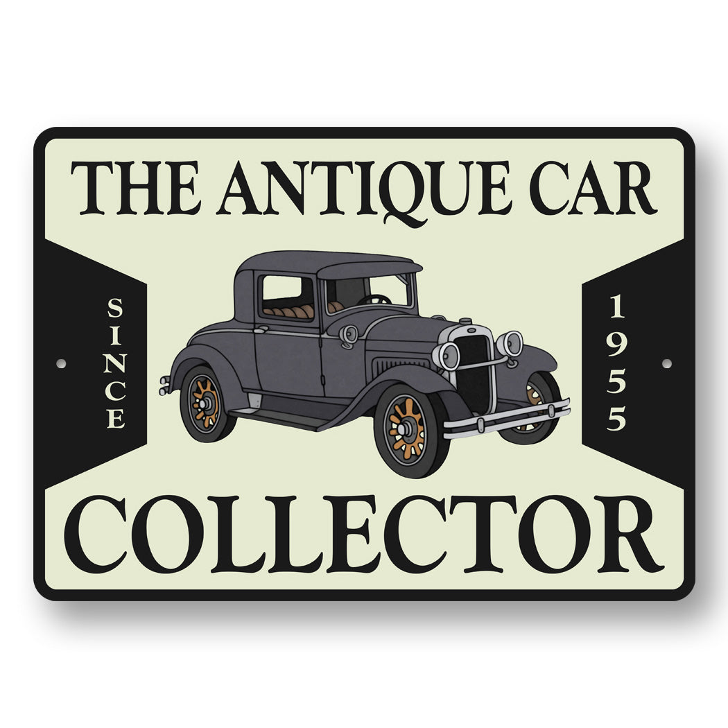 Vintage Car Collector Sign