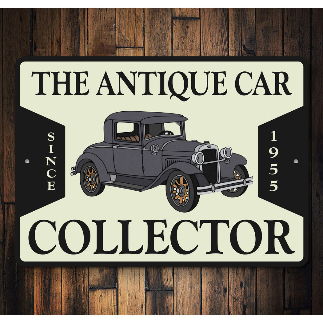 Vintage Car Collector Sign