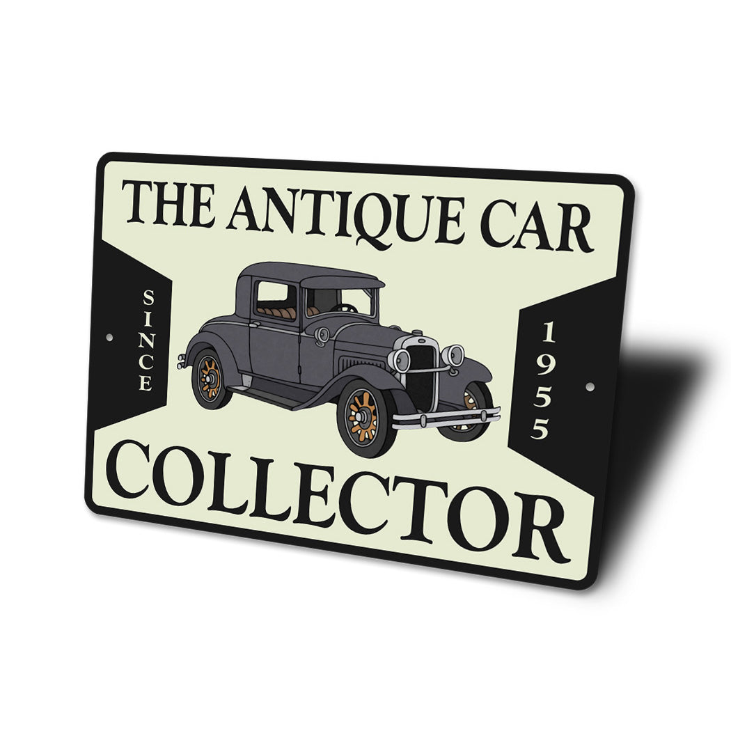 Vintage Car Collector Sign