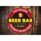 Custom Beer Bar Sign