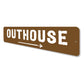 Outhouse Direction Sign