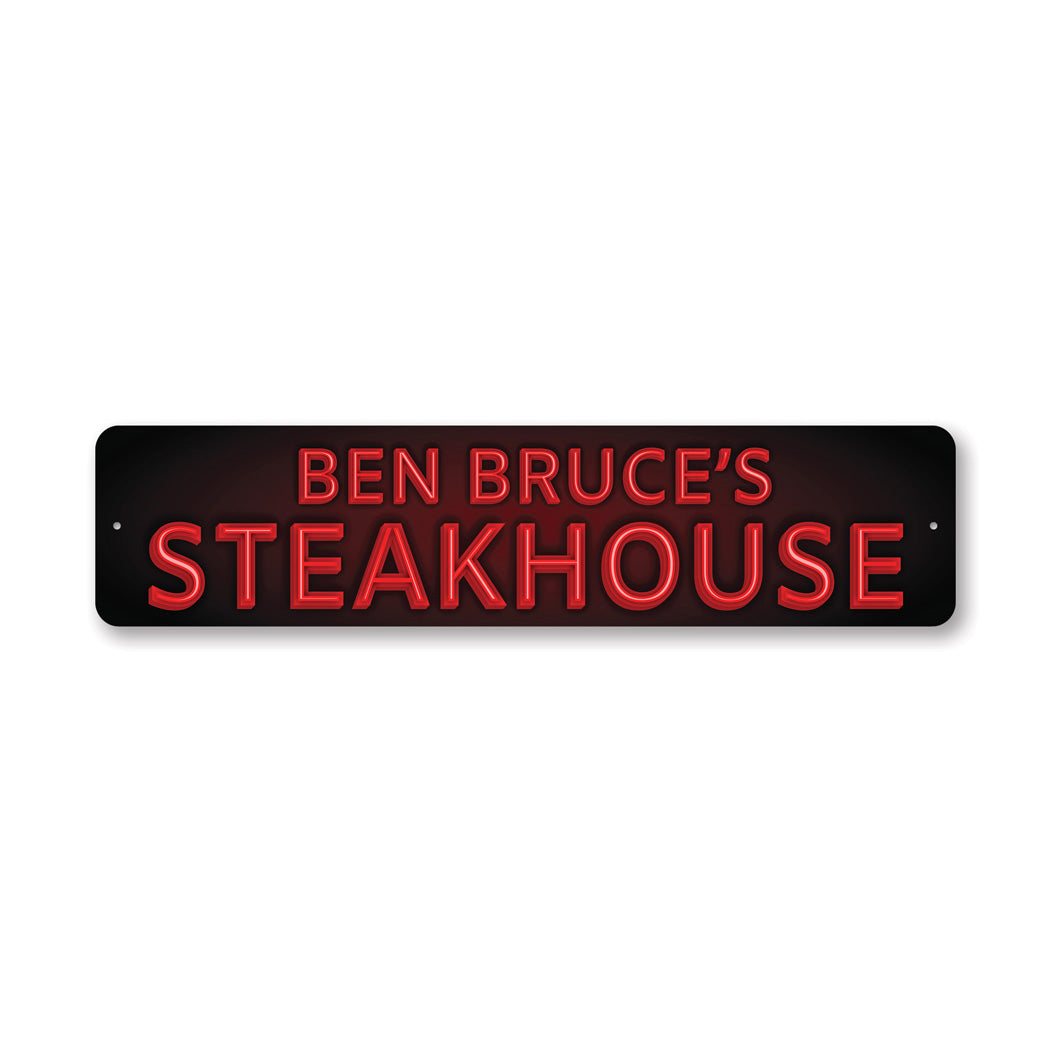 Custom Steakhouse Metal Sign
