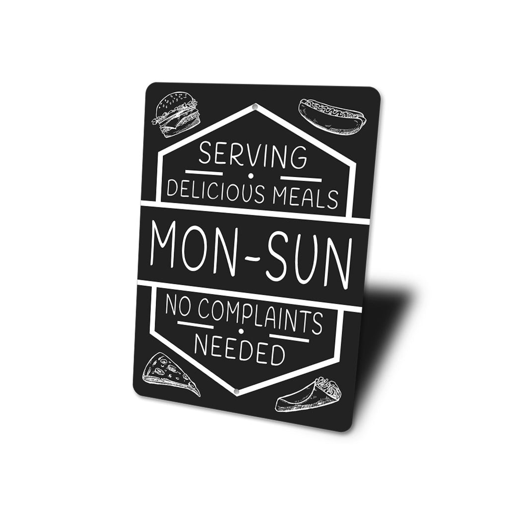 Mon Sun Service Sign