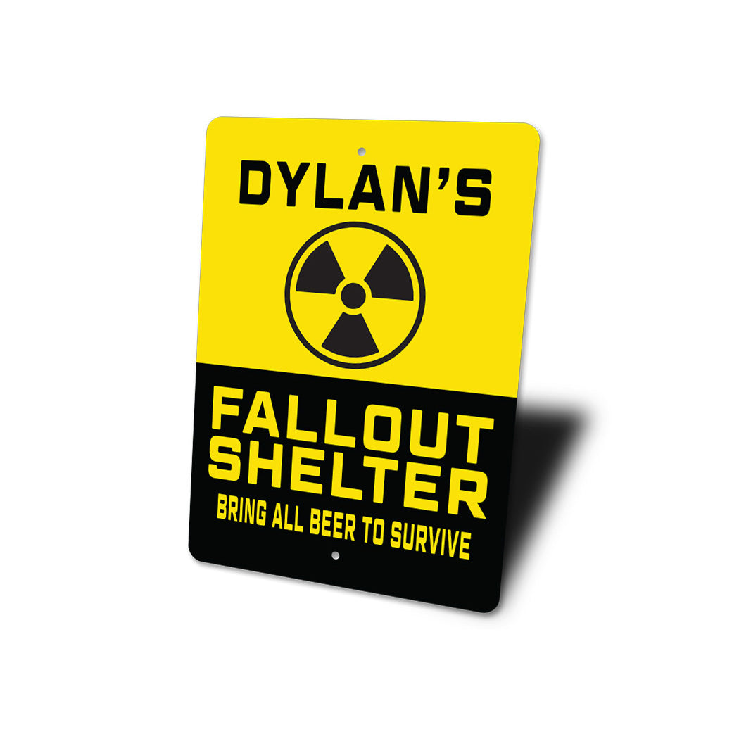 Funny Fallout Shelter Bar Sign