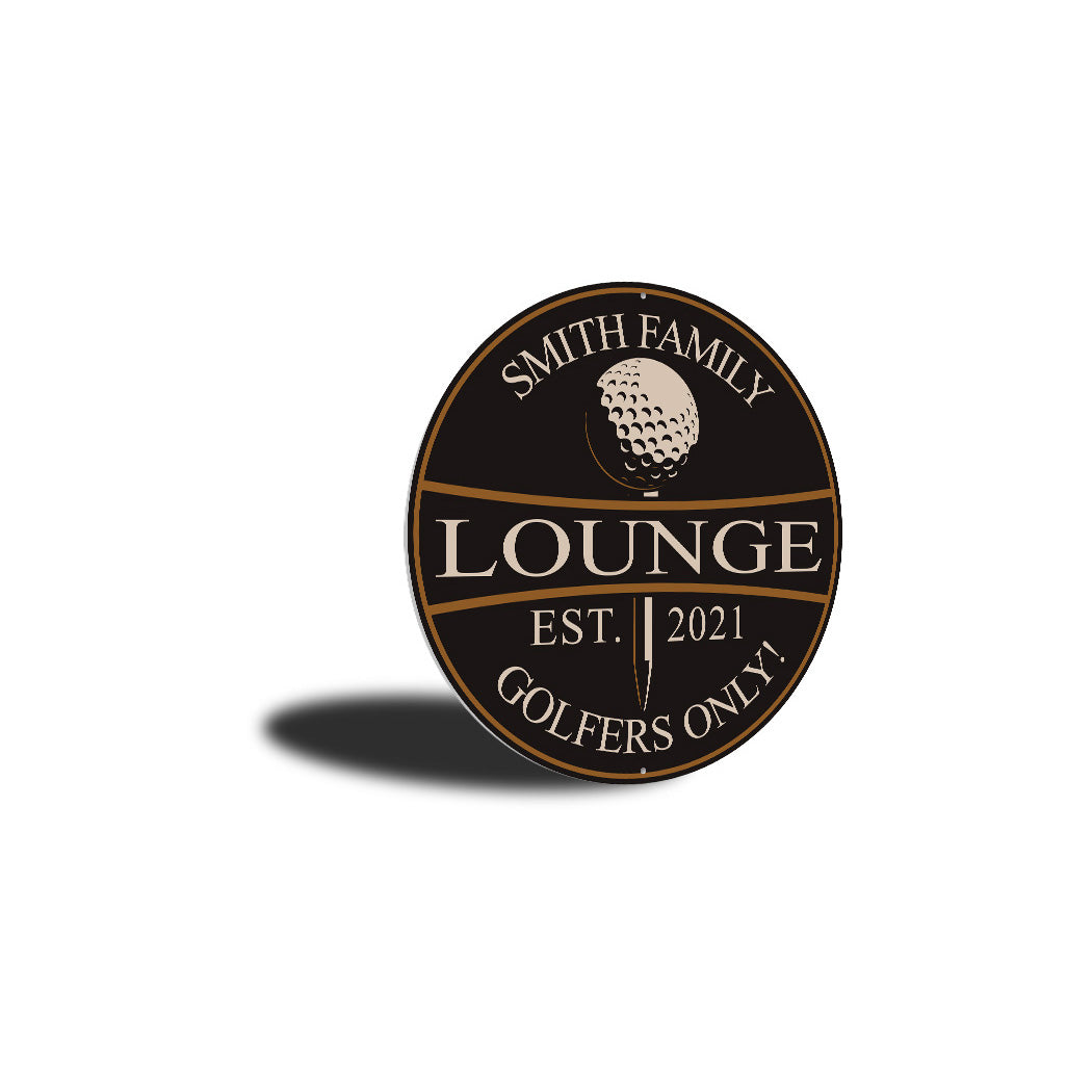 Golfers Lounge Only Sign