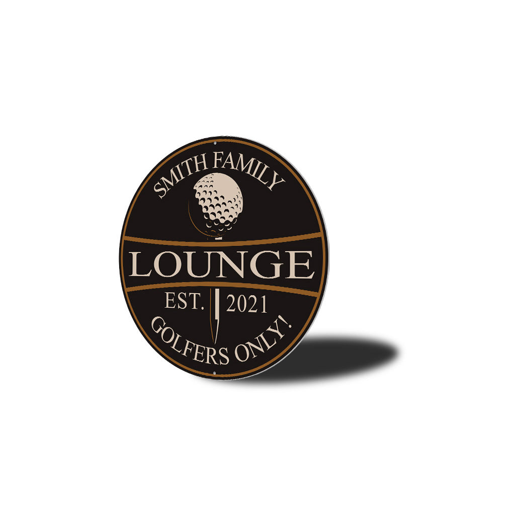 Golfers Lounge Only Sign