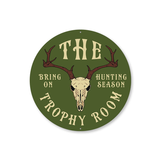 Hunting Trophy Room Sign
