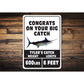 Congrats On Big Catch Sign