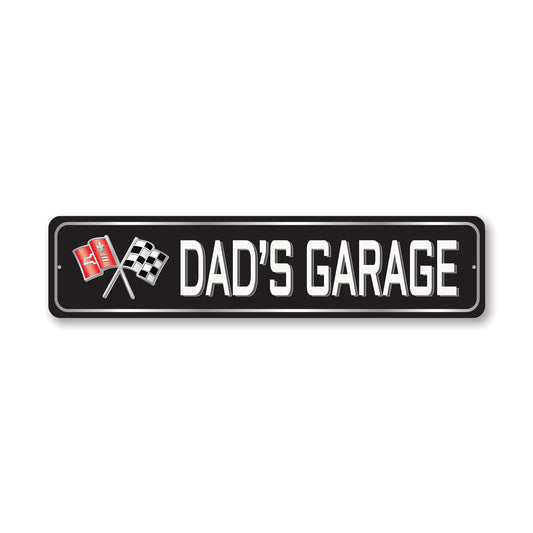 C2 Stingray Dads Garage Metal Sign