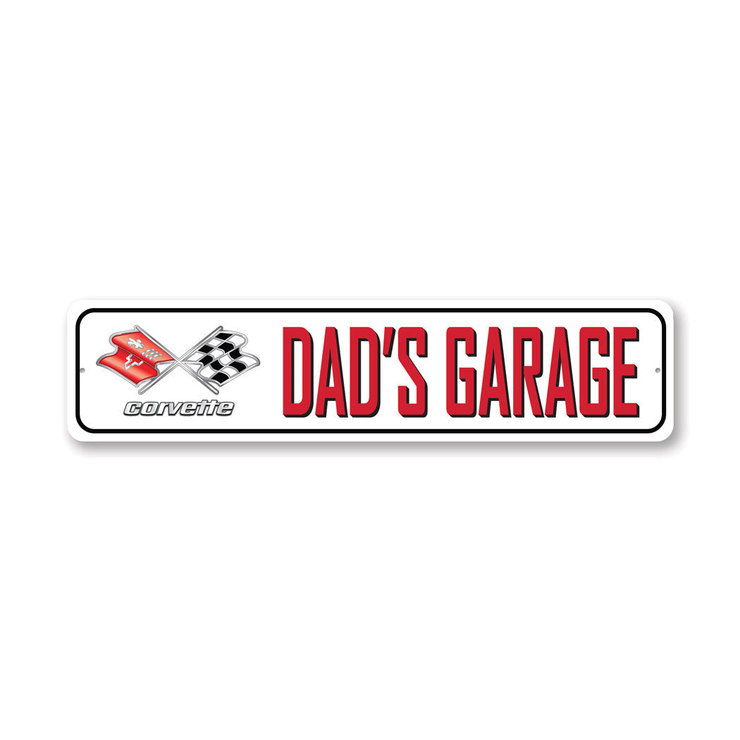 C3 Dads Garage Metal Sign