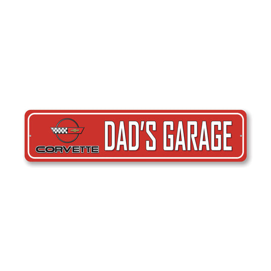 C4 Dads Garage Metal Sign