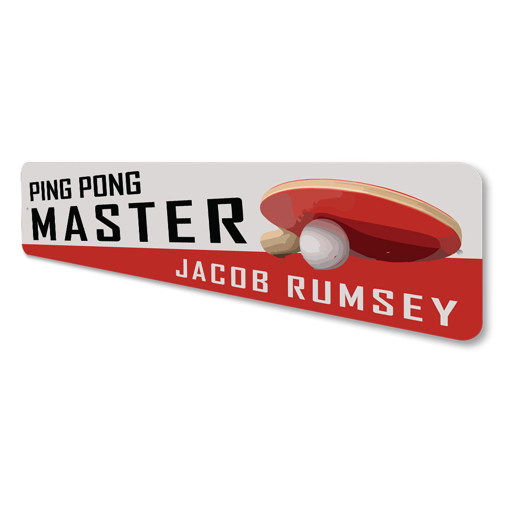 Custom Ping Pong Master Sign