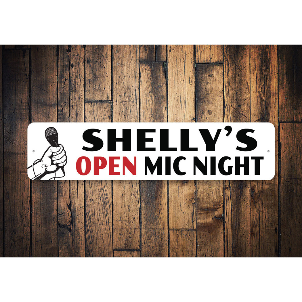 Open Mic Night Sign