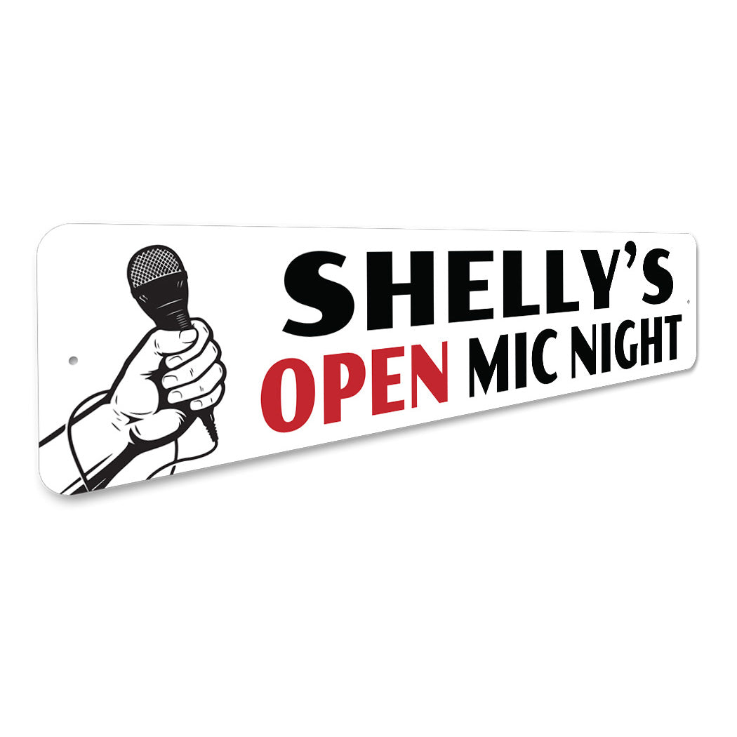 Open Mic Night Sign