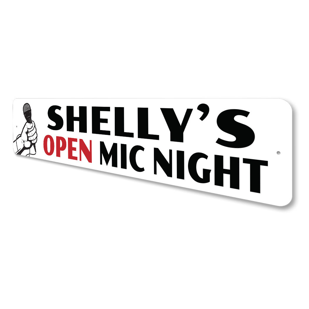 Open Mic Night Sign