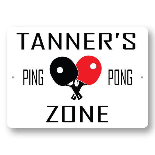 Custom Tennis Zone Sign