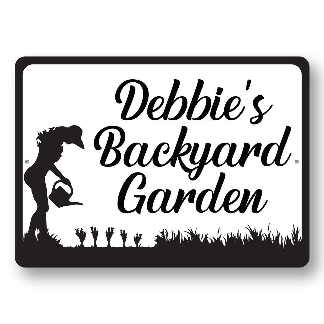 Personalized Backyard Garden Sign