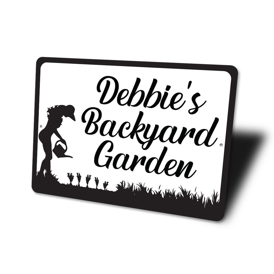 Personalized Backyard Garden Sign